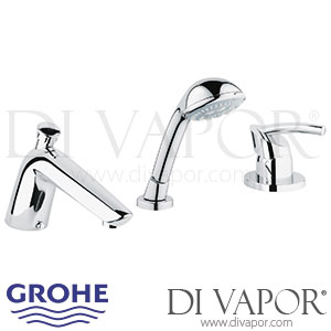 Grohe Tenso 3-Hole Single-Lever Bath Combination - 2007 - Spare Parts 19153000 GEN2